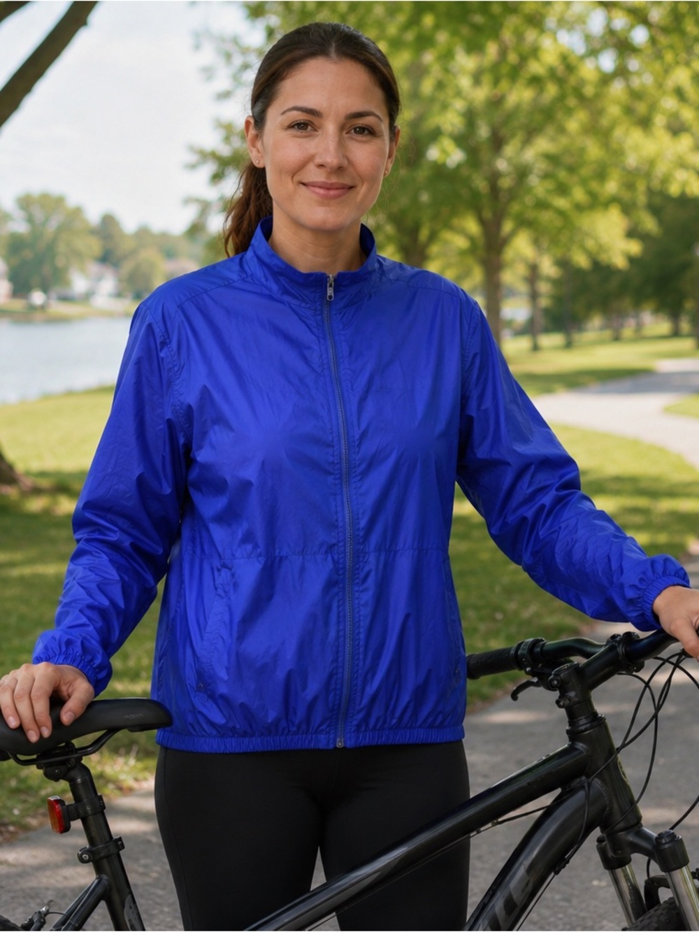 Canari Bicycle, windbreaker, women’s large. Blue. Full zipper. Unisex